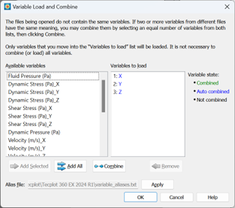 Variable Load and Combine