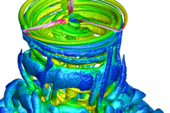 Figure 5. Hovering XV-15 rotor in its helicopter mode.
