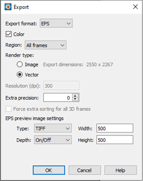 Export Dialog