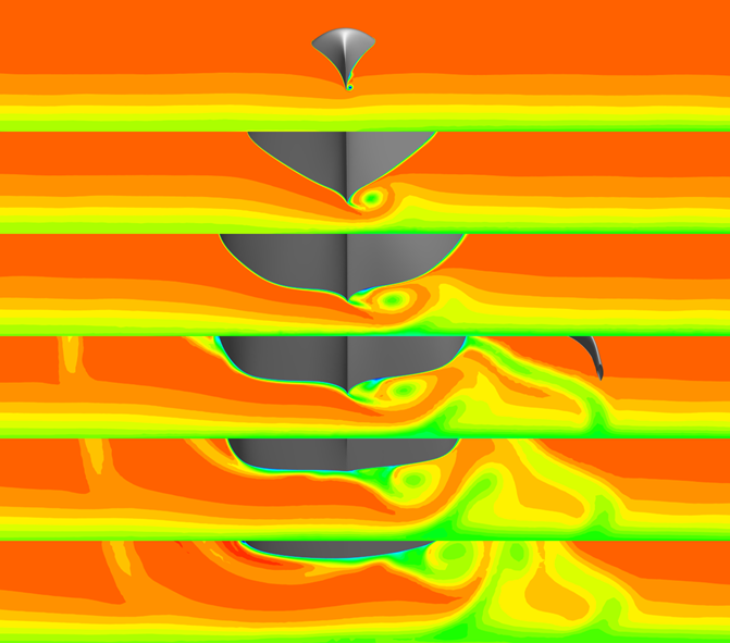 American Magic - Total Pressure-Transverse Flow-Wind Under Hull